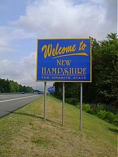 entering New Hampshire