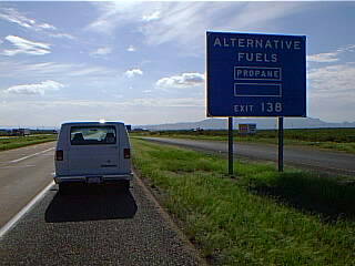 roadside Alternative Fuels sign
