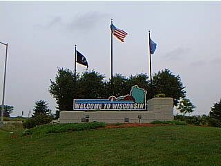 entering Wisconsin