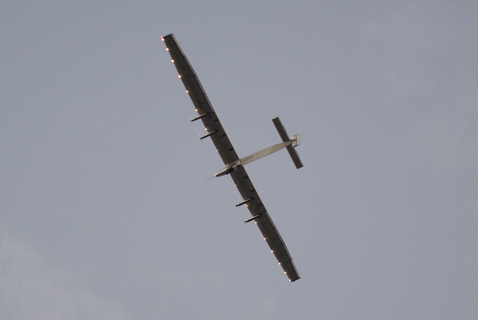 Solar Impulse 2 flying over